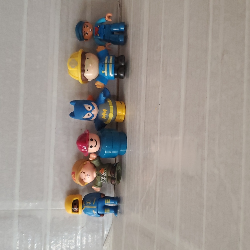 Kids Toy Figurine Set  Of 6- Blue, Yellow, Red - Picture 2 of 15